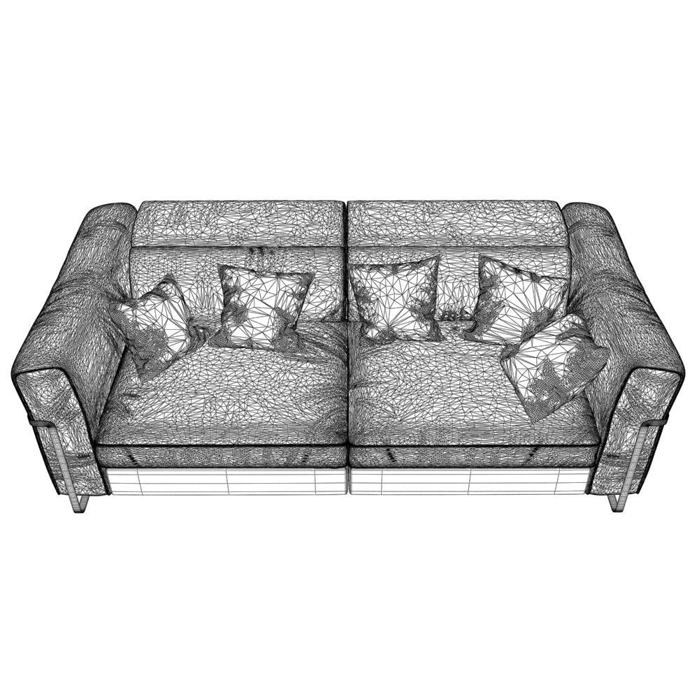 157-Sofa natuzzi fidelio 2907 1 3D model_4