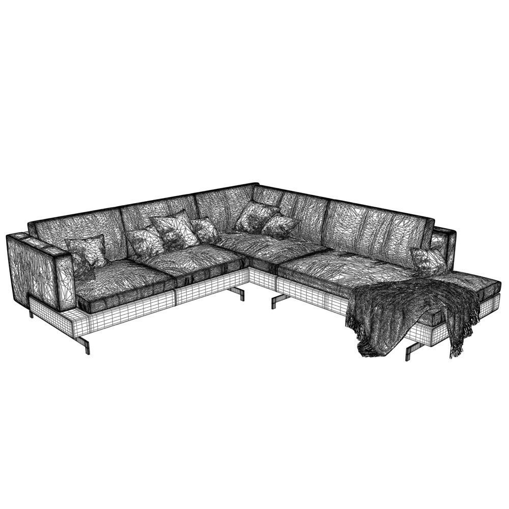 168-Sofa Natuzzi Jeremy 4 3D model_3