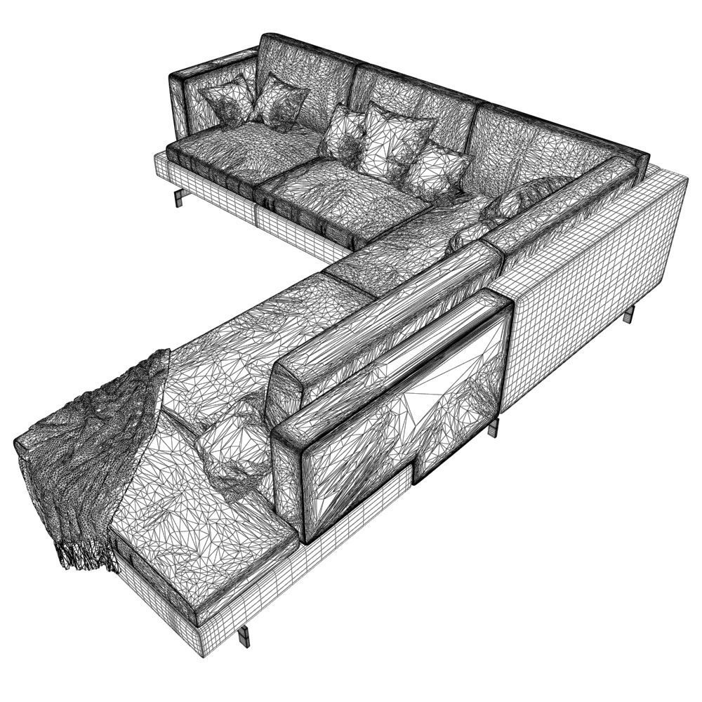 168-Sofa Natuzzi Jeremy 4 3D model_5