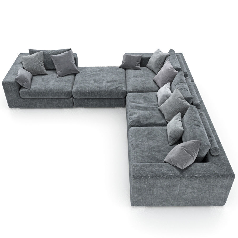 176-Sofa Club Element grey 4 3D model_1