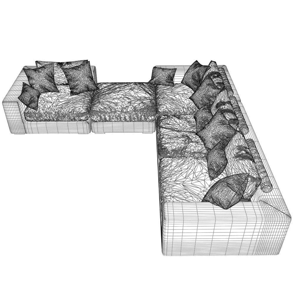 176-Sofa Club Element grey 4 3D model_4