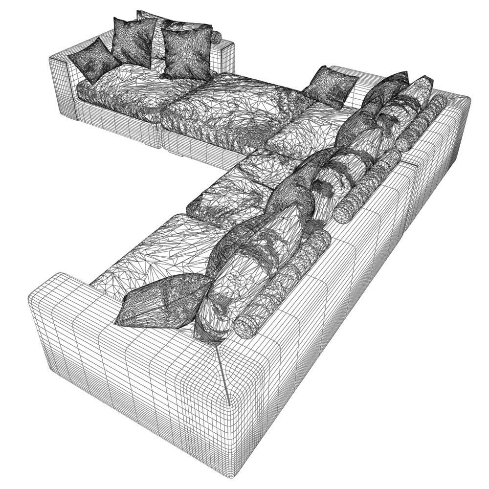 176-Sofa Club Element grey 4 3D model_5