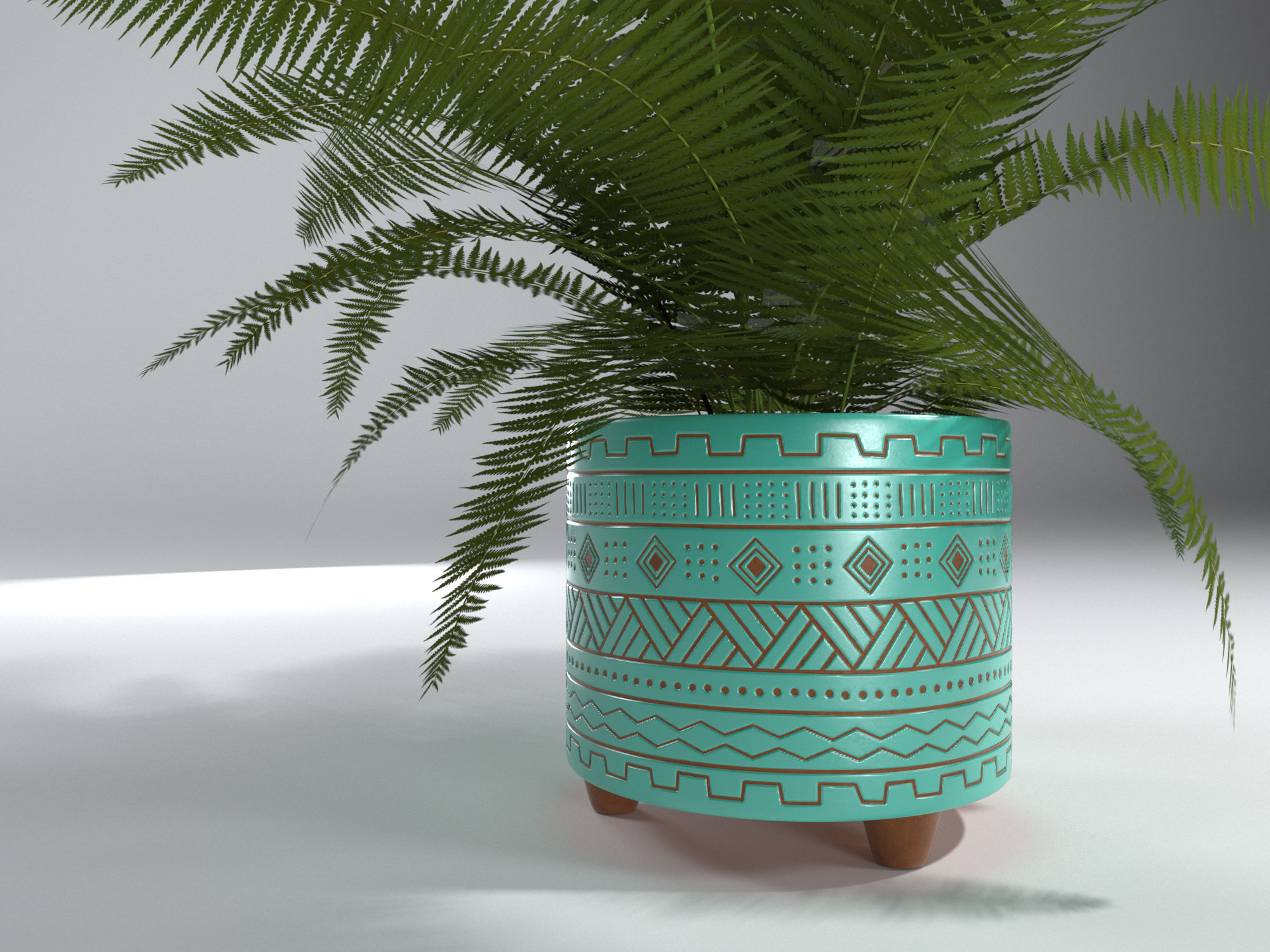Fern Plant 3D Model 3D model_2