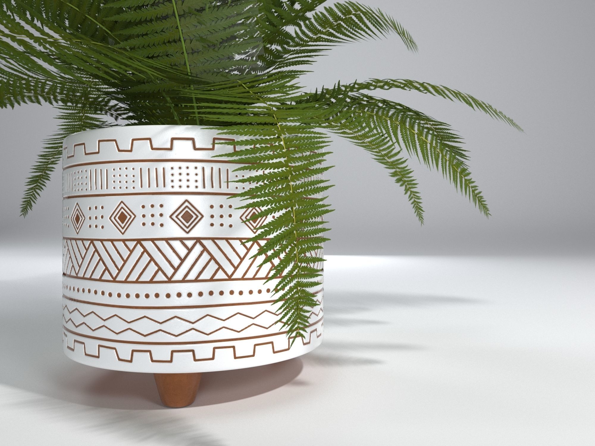 Fern Plant 3D Model 3D model_1