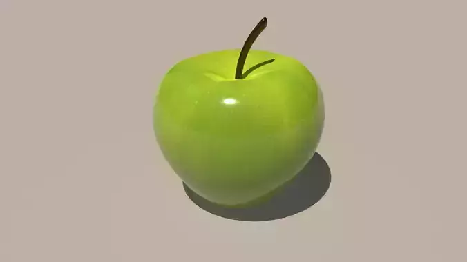 Apple Low-poly 3D model
