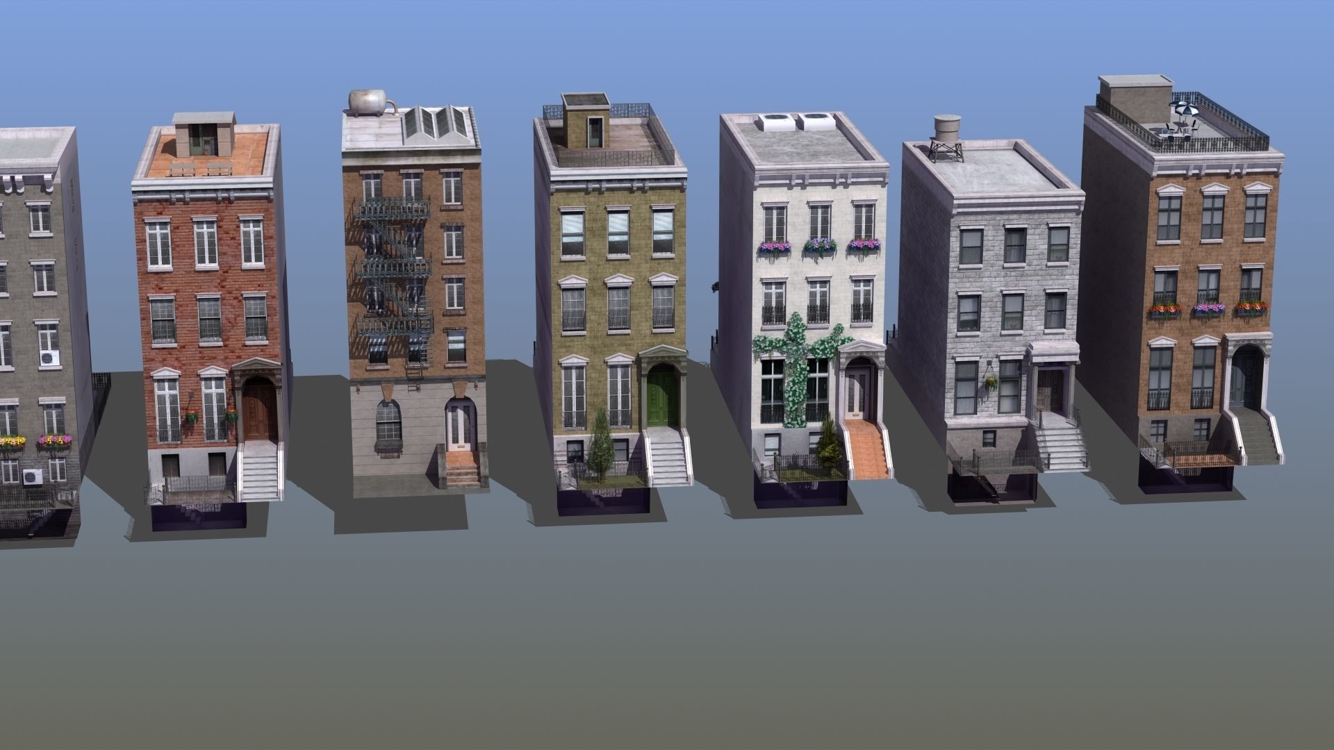 Row Houses 7 3D model_14