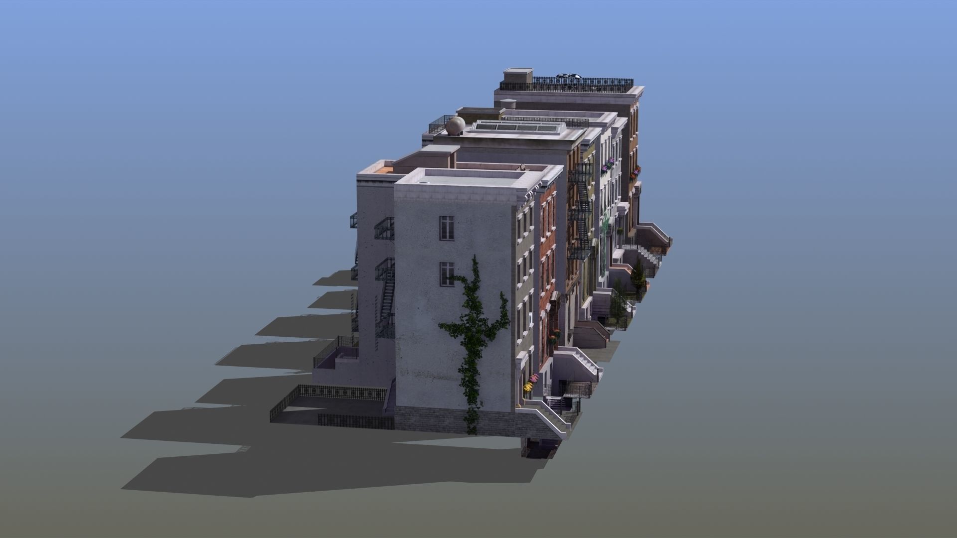 Row Houses 7 3D model_10