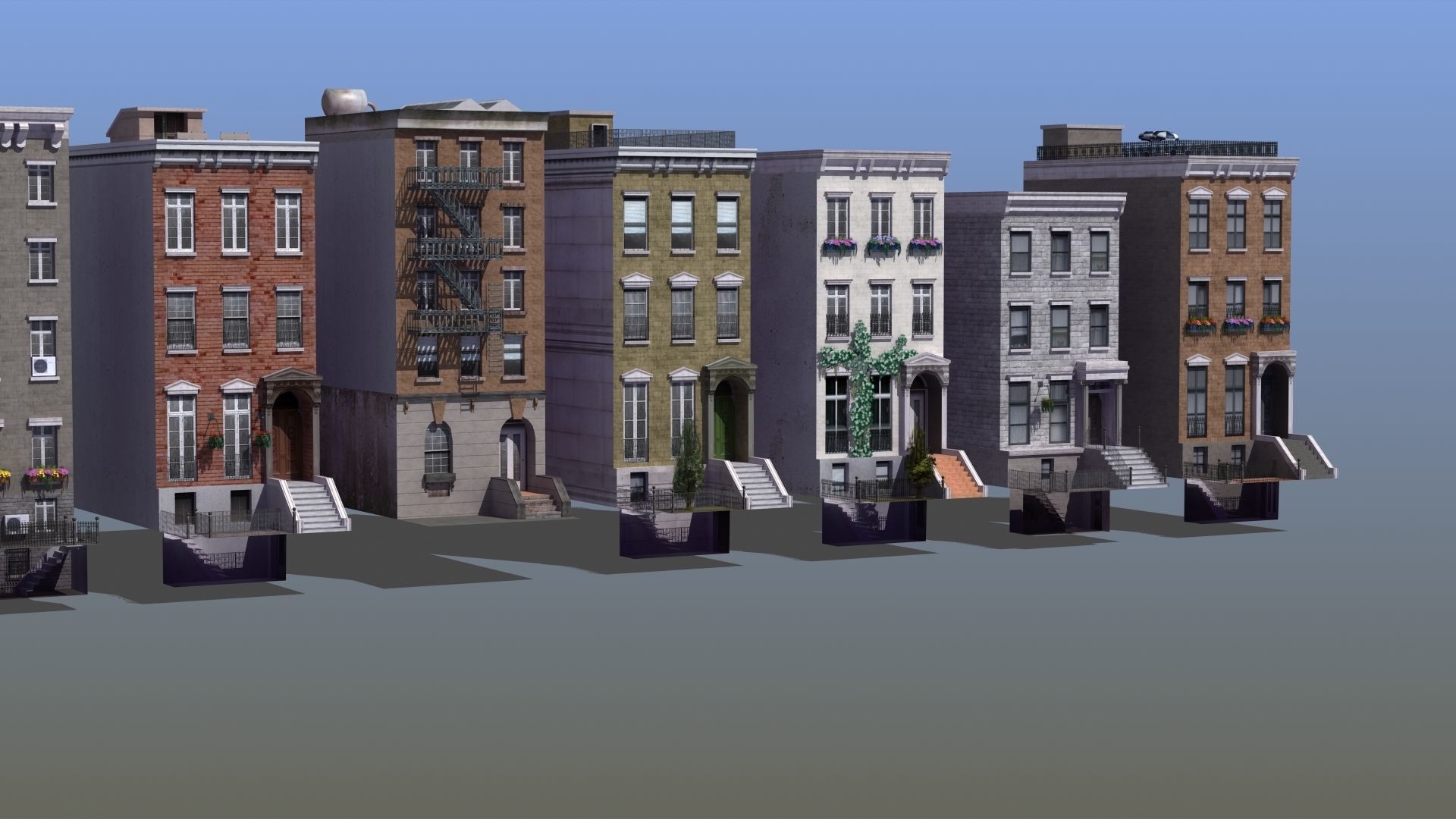 Row Houses 7 3D model_12
