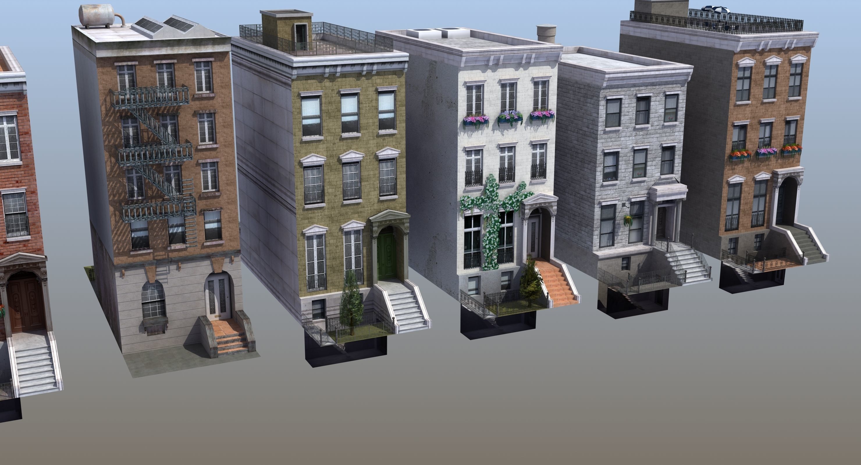 Row Houses 7 3D model_21