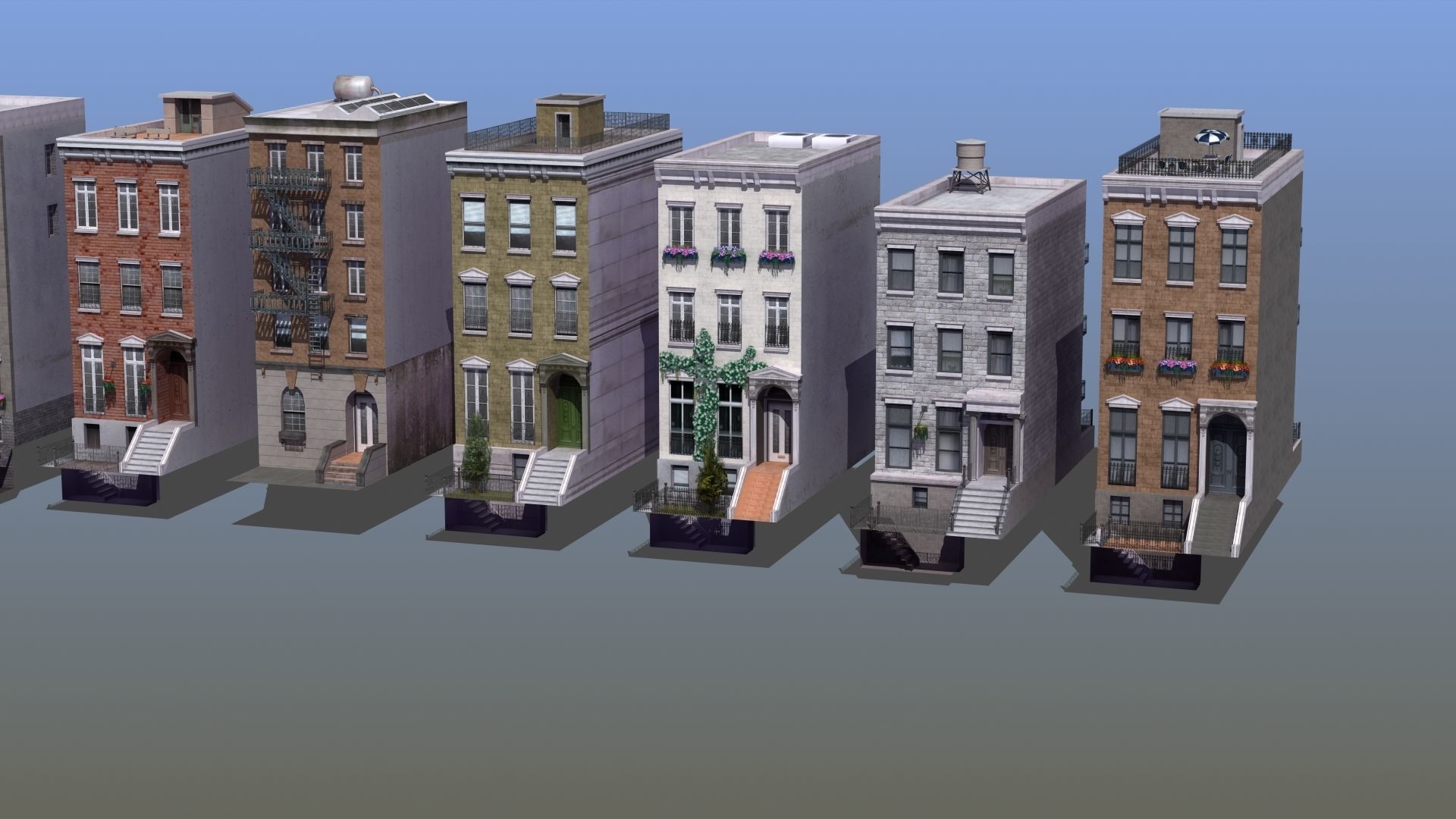 Row Houses 7 3D model_15