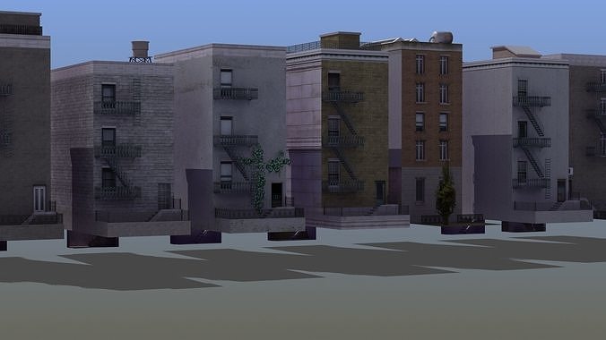 Row Houses 7 3D model 5