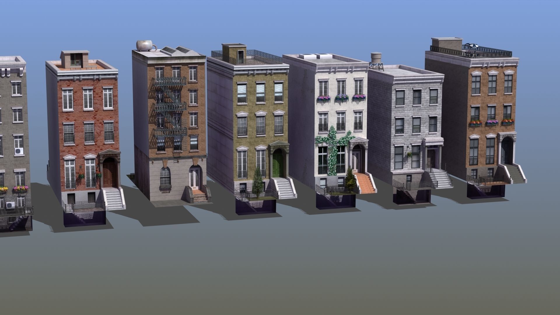 Row Houses 7 3D model_13