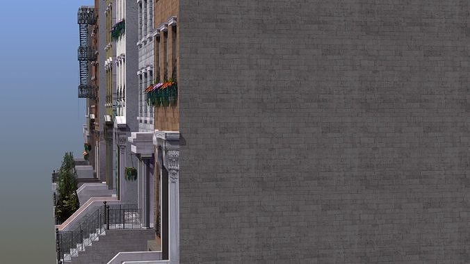 Row Houses 7 3D model 6