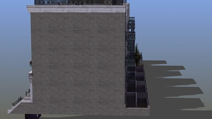 Row Houses 7 3D model 4