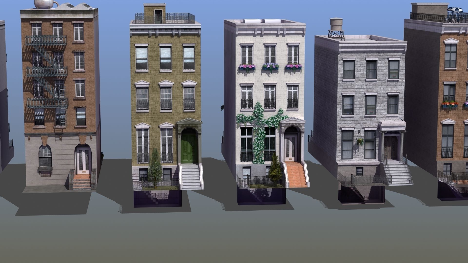 Row Houses 7 3D model_7