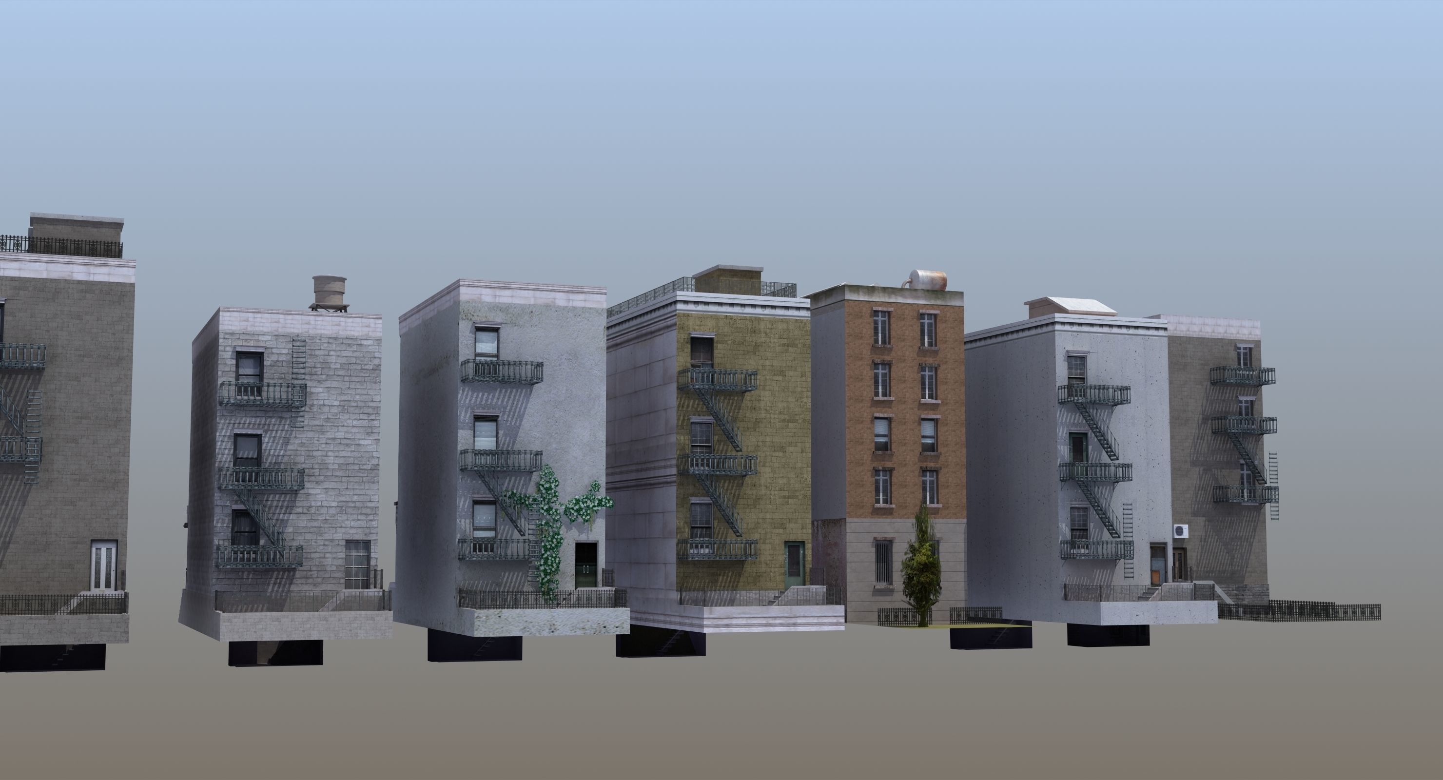 Row Houses 7 3D model_24