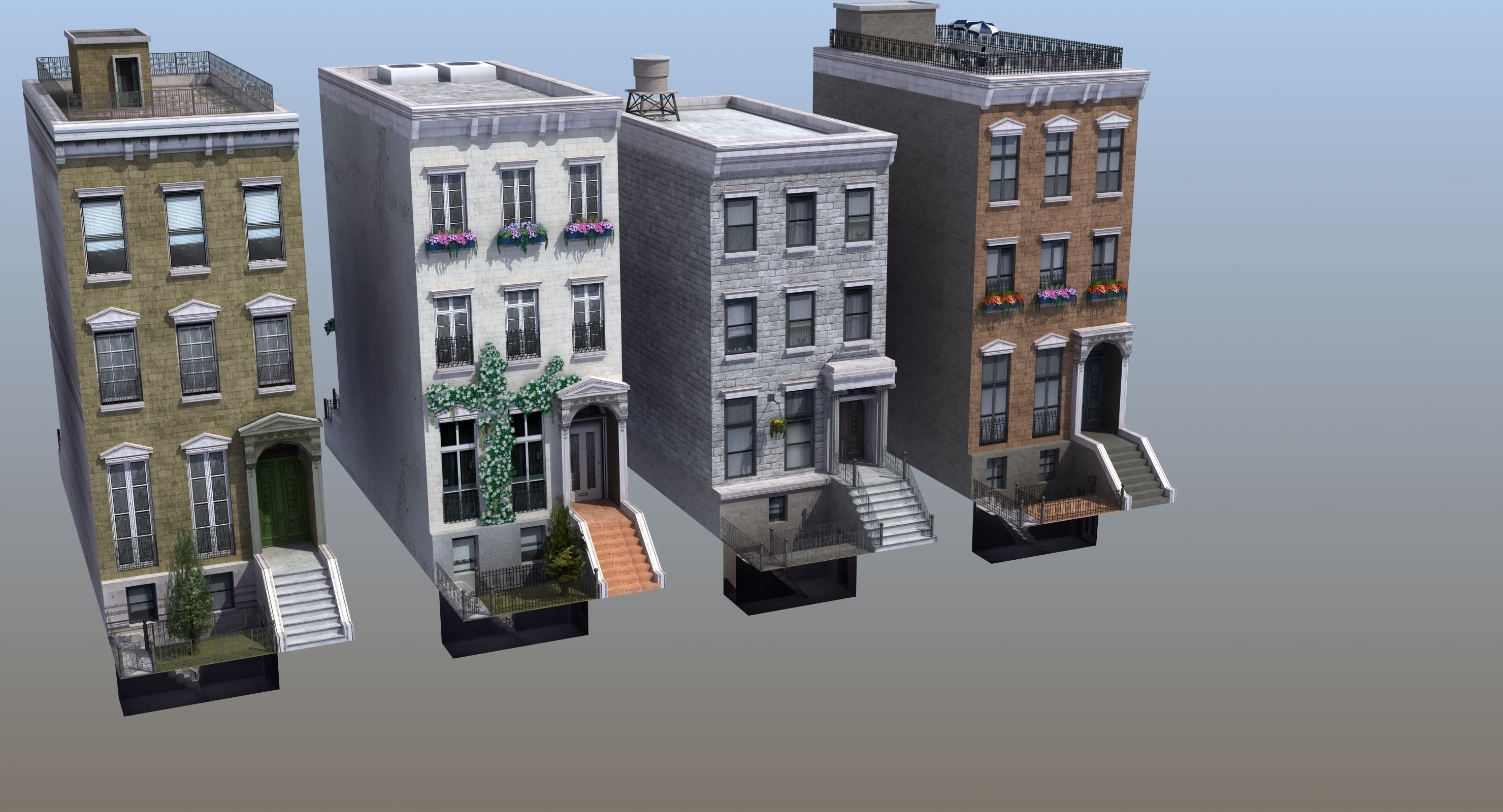 Row Houses 7 3D model_22