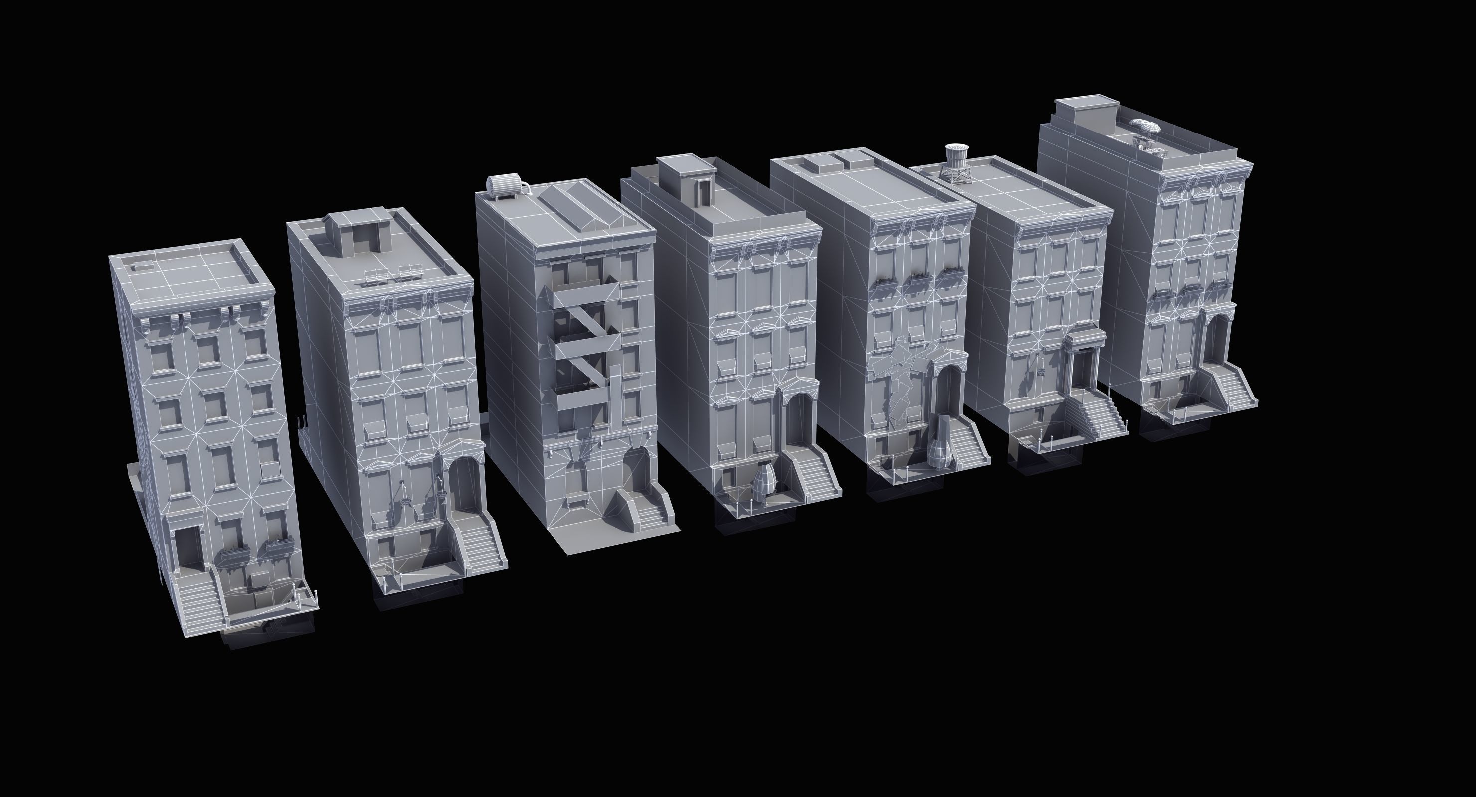 Row Houses 7 3D model_26