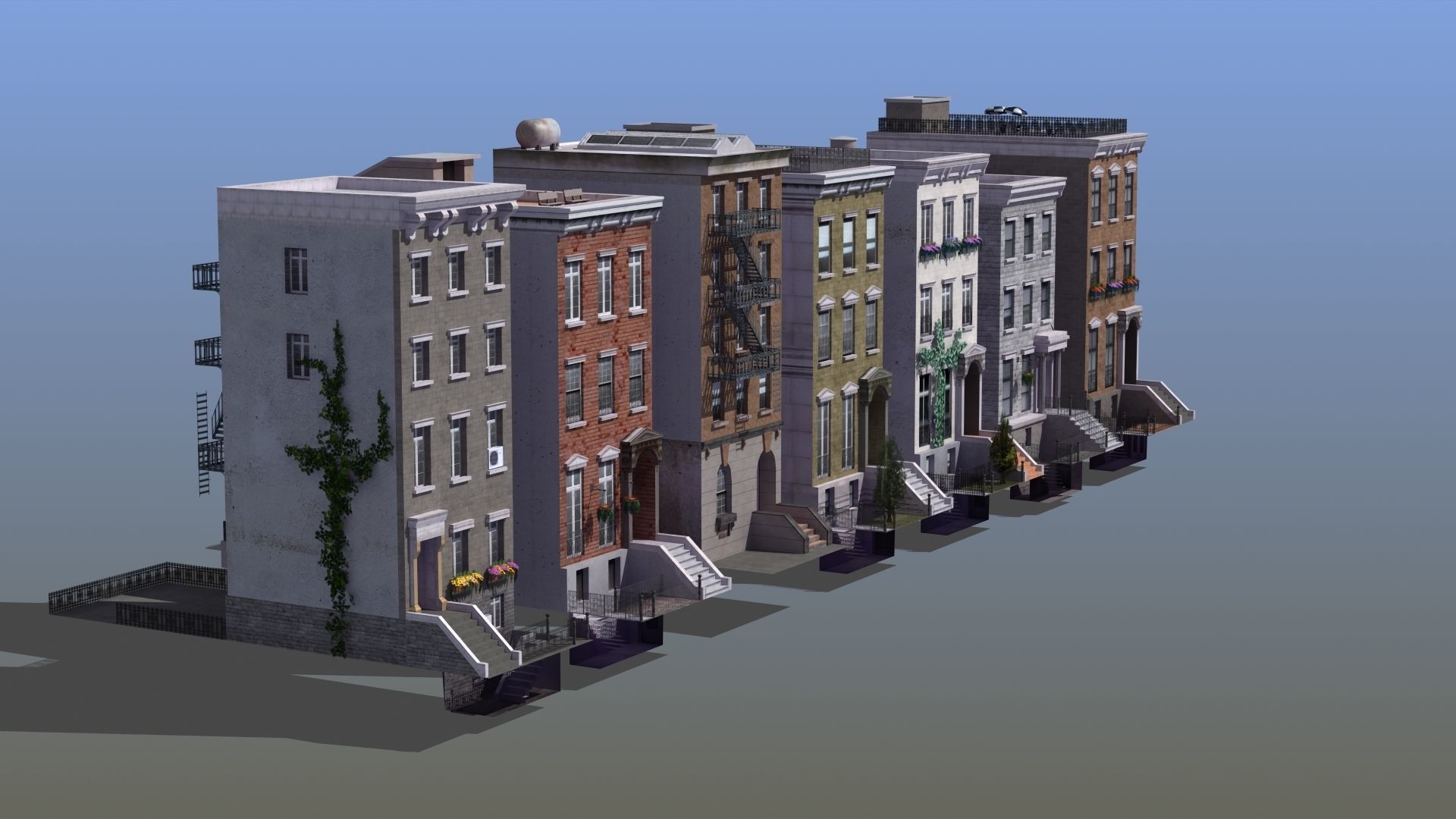 Row Houses 7 3D model_11