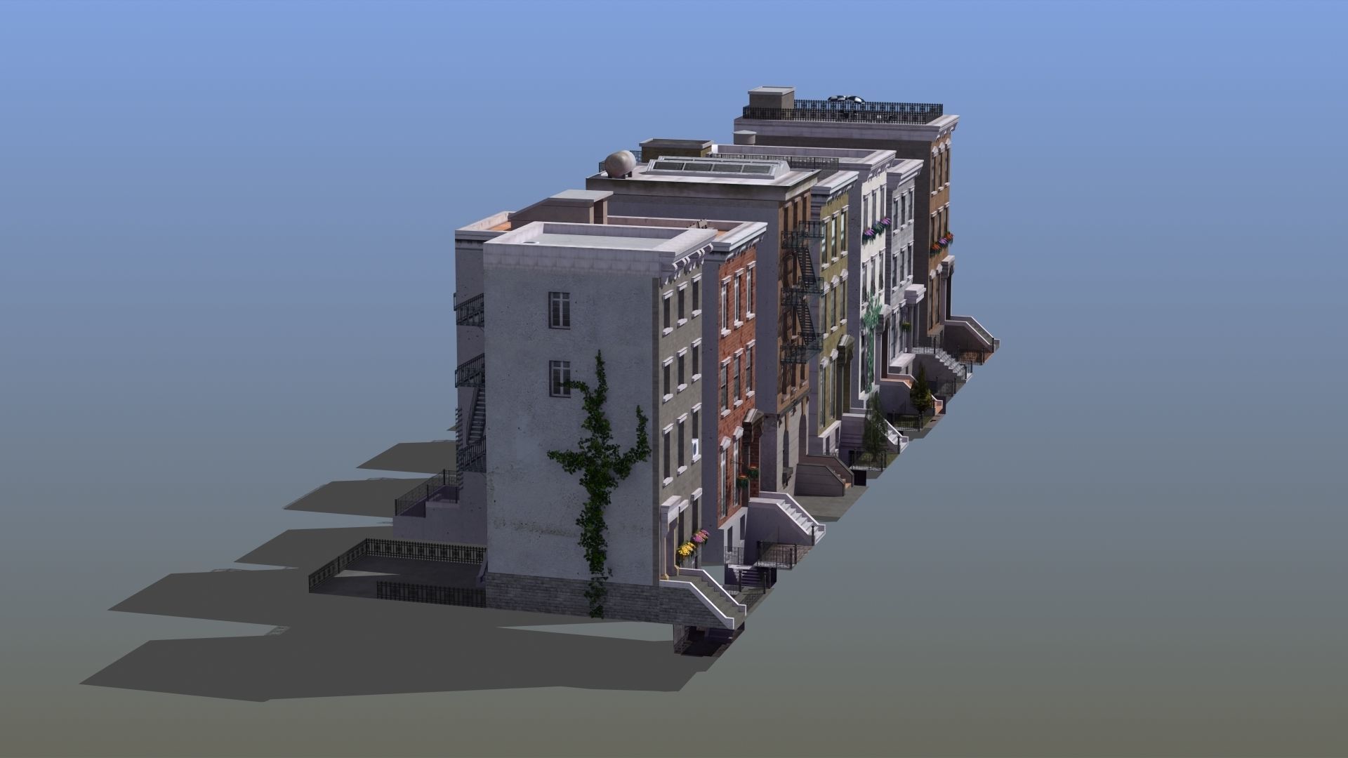 Row Houses 7 3D model_9