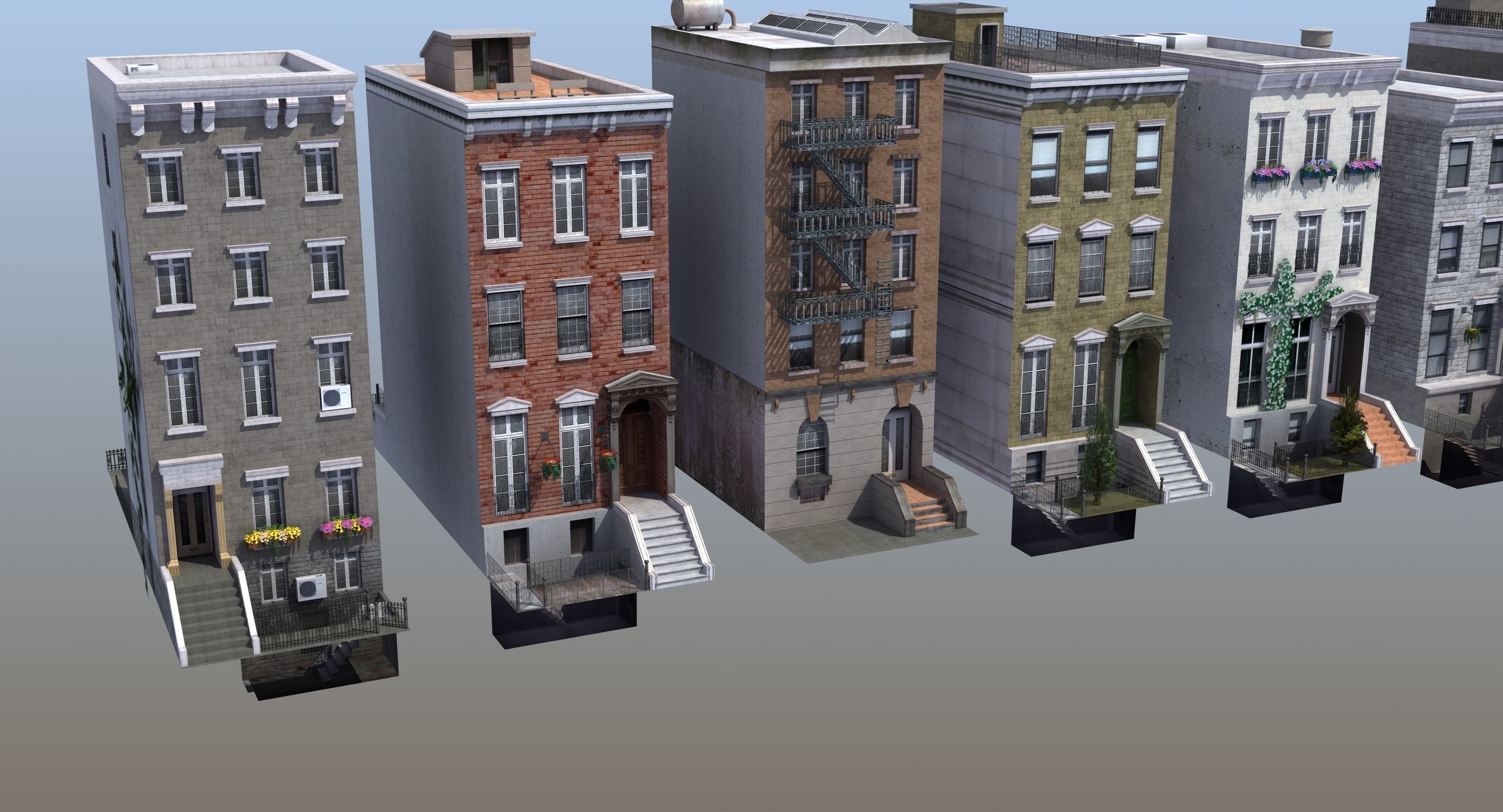 Row Houses 7 3D model_20
