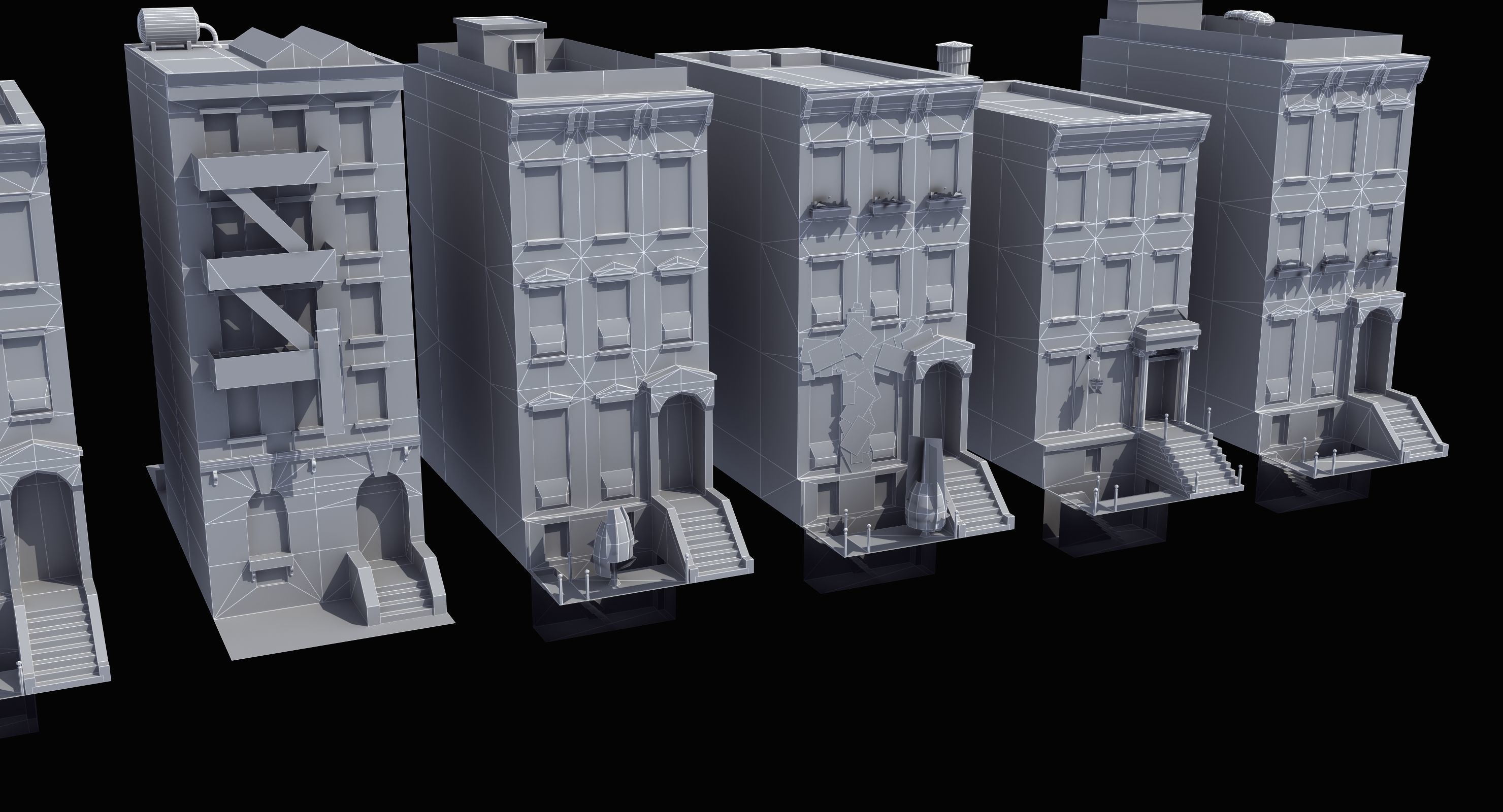 Row Houses 7 3D model_30