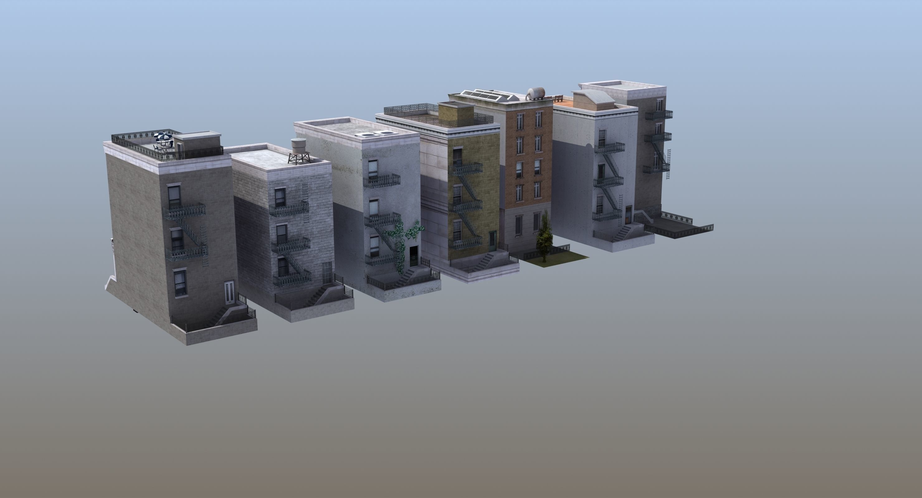 Row Houses 7 3D model_19