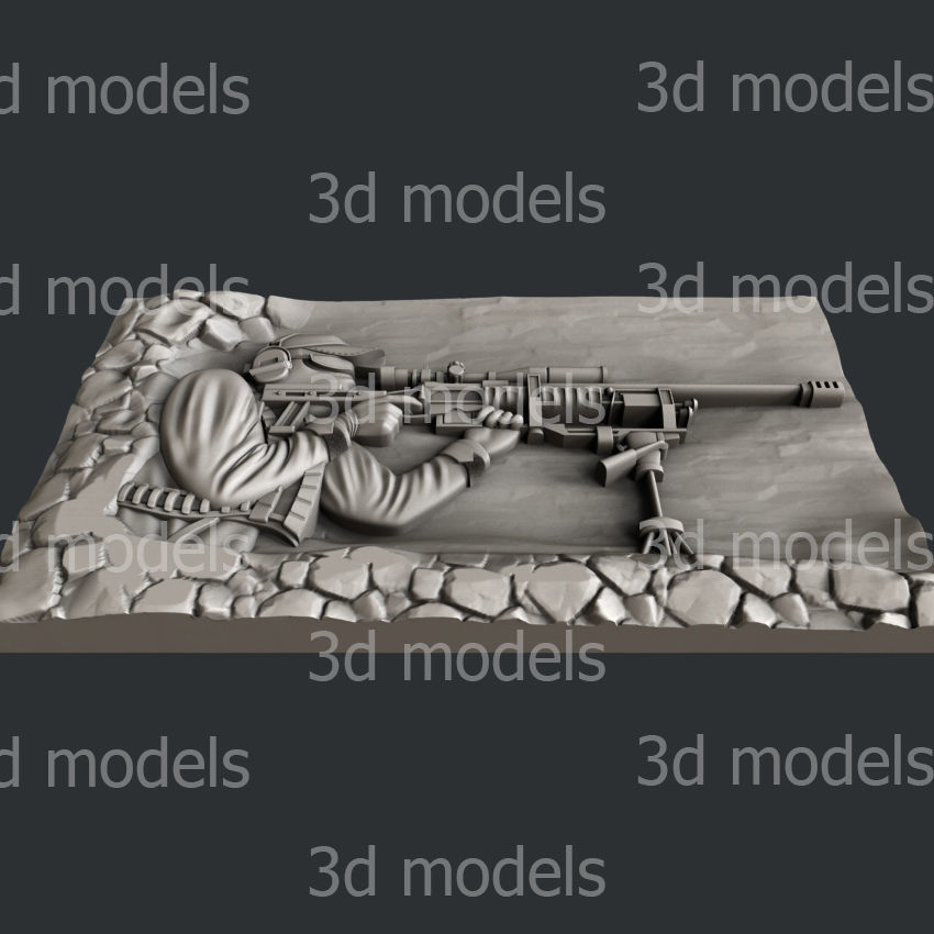 3d STL models for CNC router or 3d printer 3D model_3