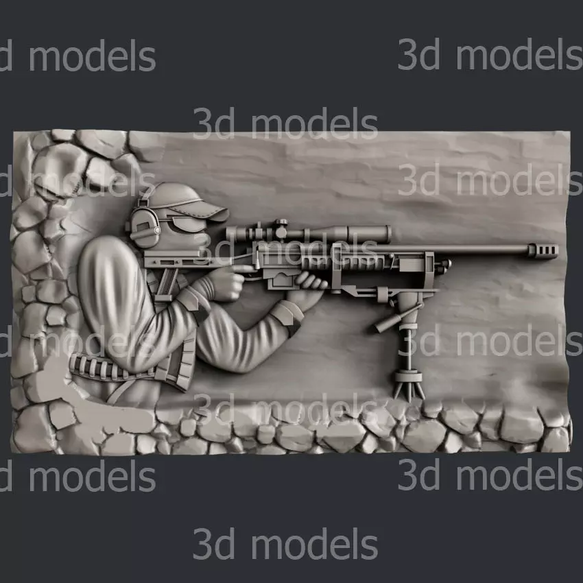 3d STL models for CNC router or 3d printer 3D model_0