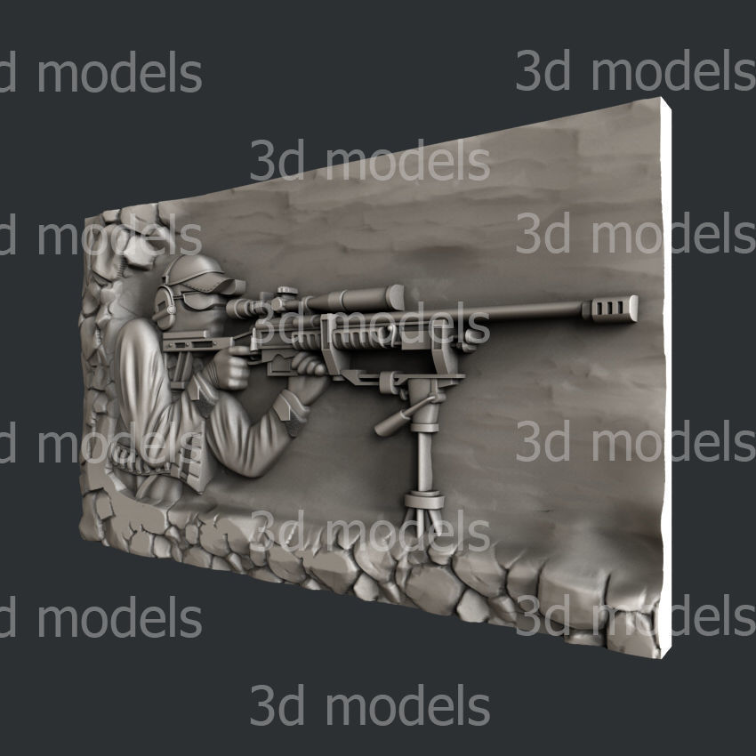 3d STL models for CNC router or 3d printer 3D model_2