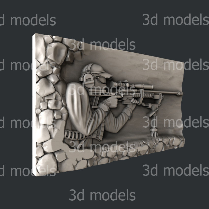 3d STL models for CNC router or 3d printer 3D model_1