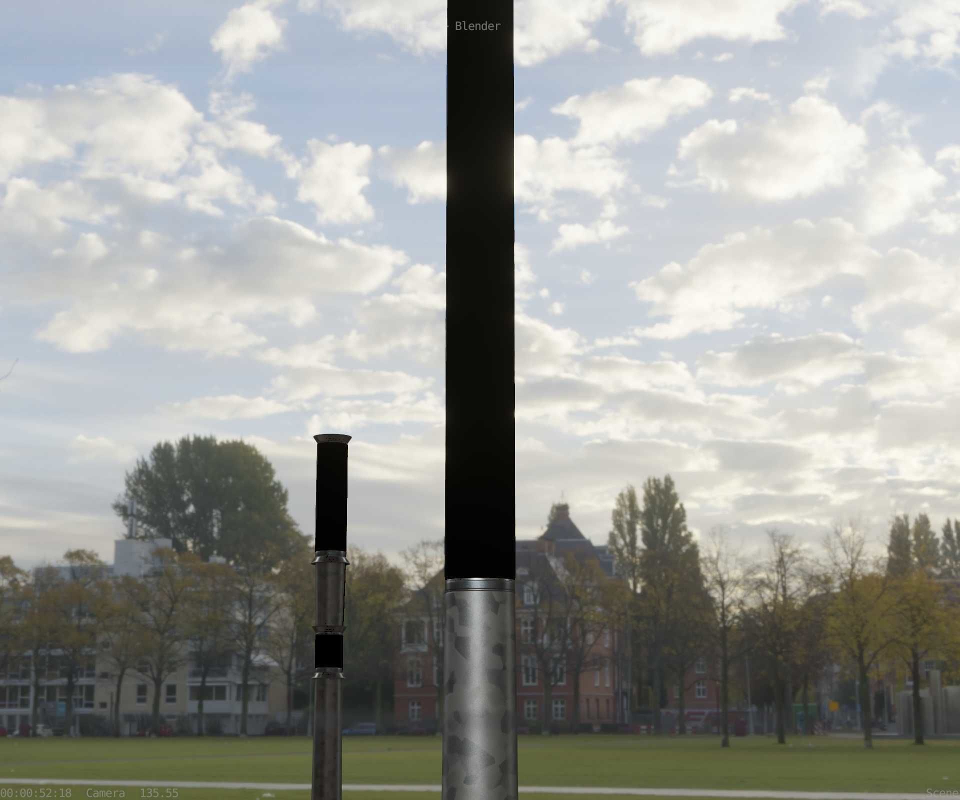 Galvanized Light-Column -13- Street-Light 9 Low-poly 3D model_87