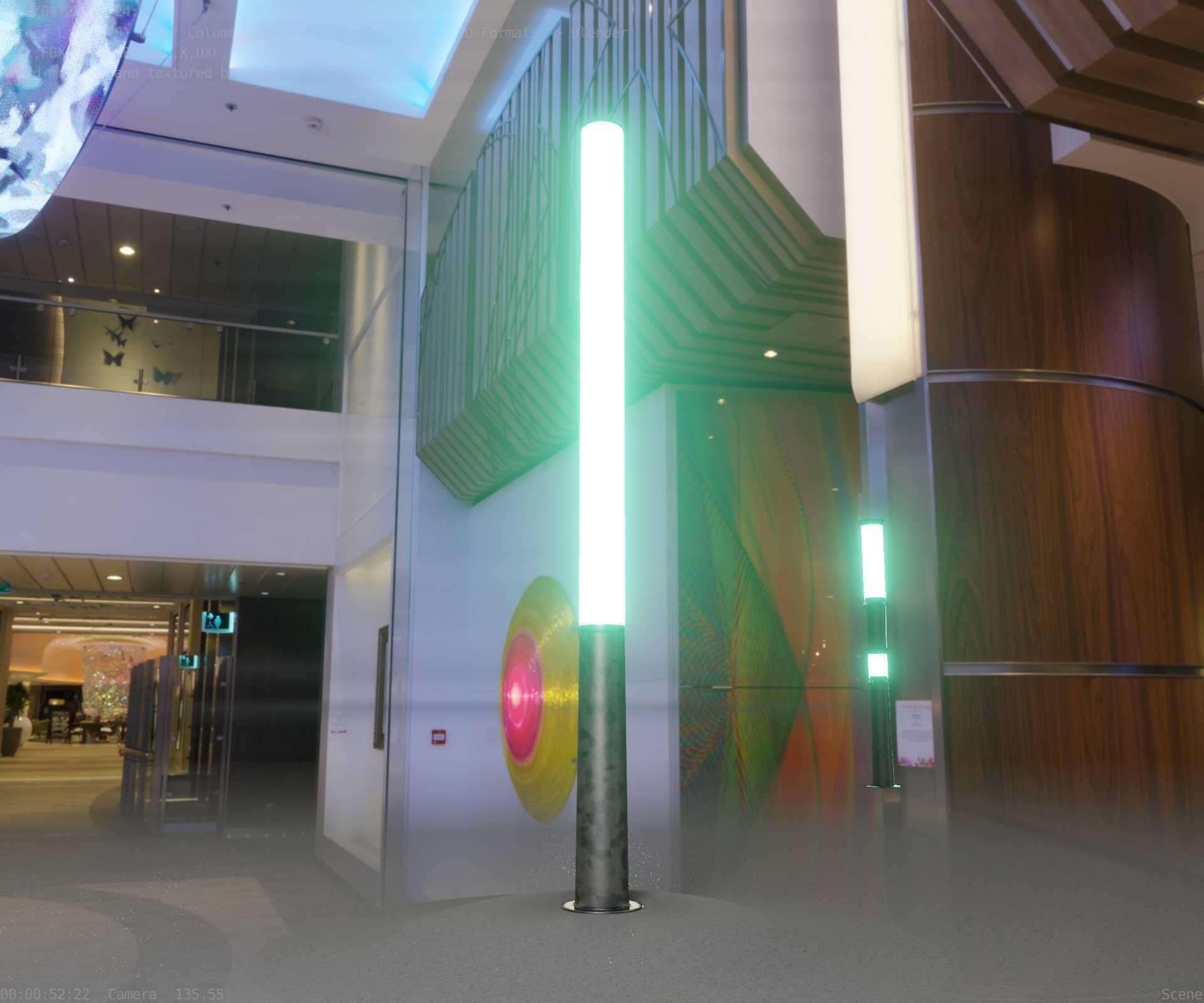 Galvanized Light-Column -13- Street-Light 9 Low-poly 3D model_91