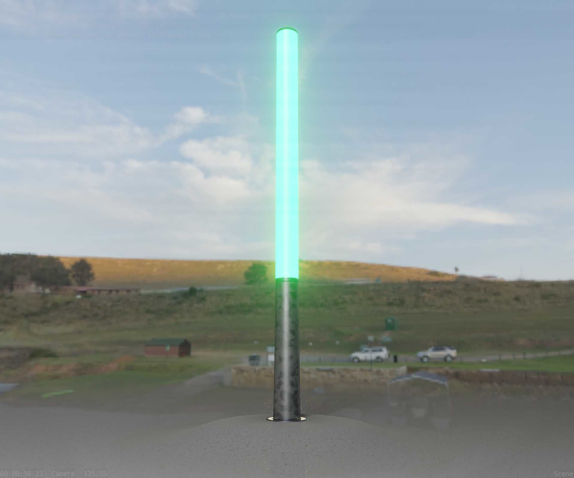 Galvanized Light-Column -13- Street-Light 9 Low-poly 3D model_42