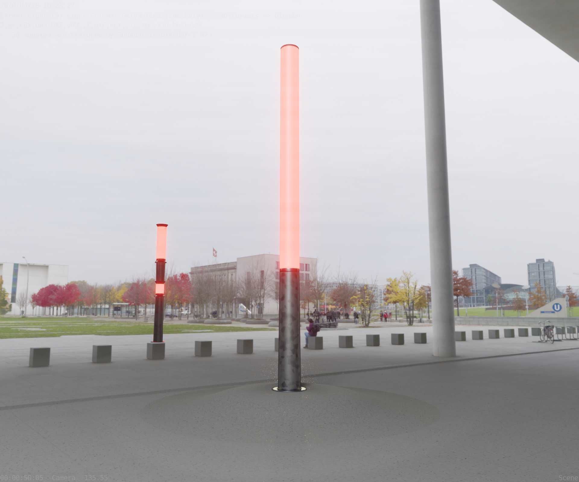 Galvanized Light-Column -13- Street-Light 9 Low-poly 3D model_34