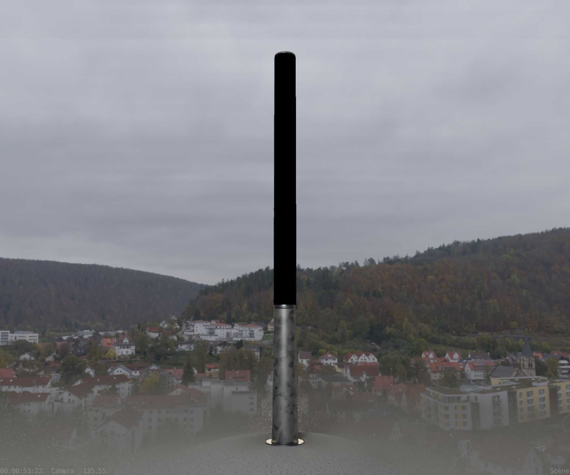 Galvanized Light-Column -13- Street-Light 9 Low-poly 3D model_26