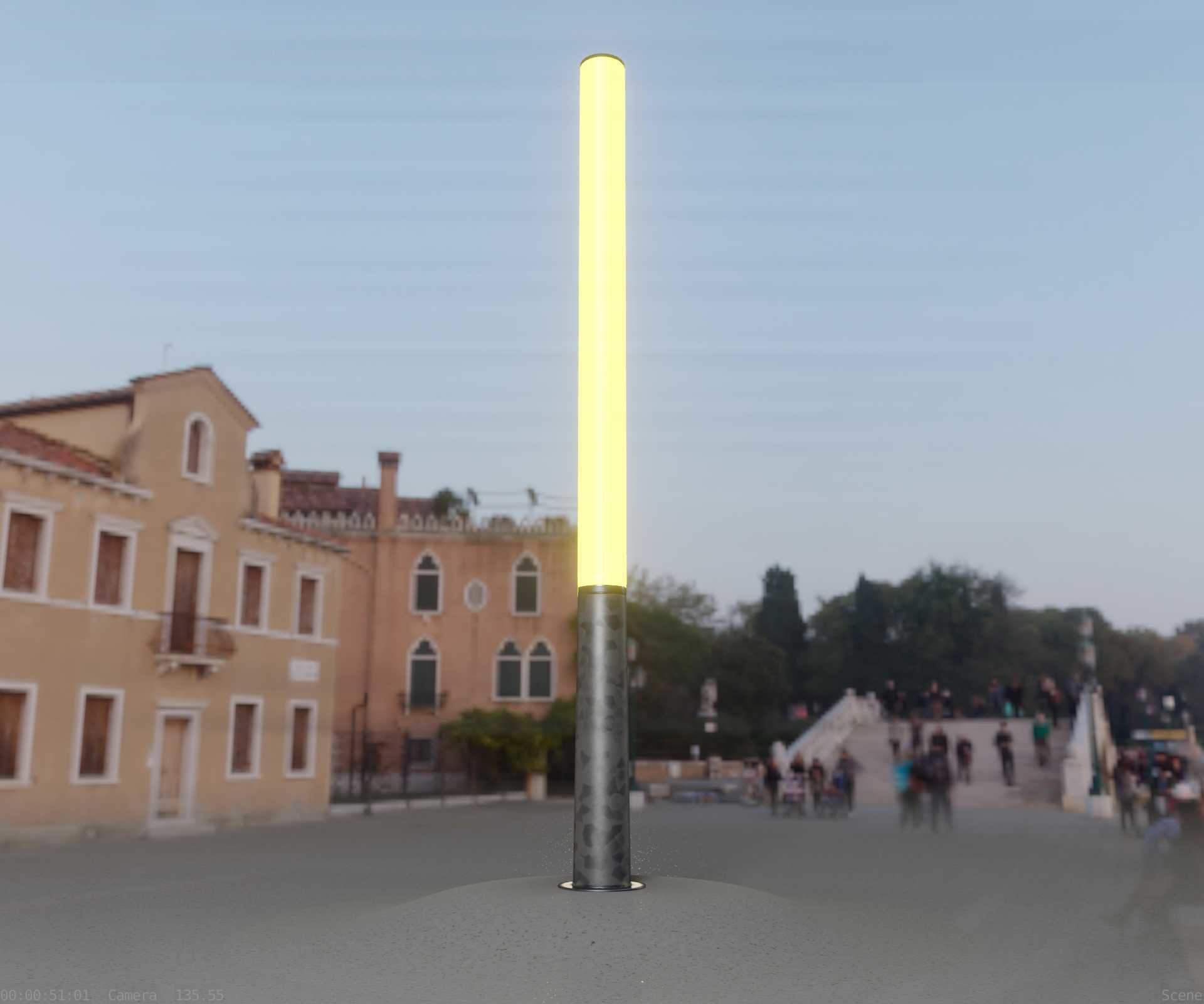 Galvanized Light-Column -13- Street-Light 9 Low-poly 3D model_54