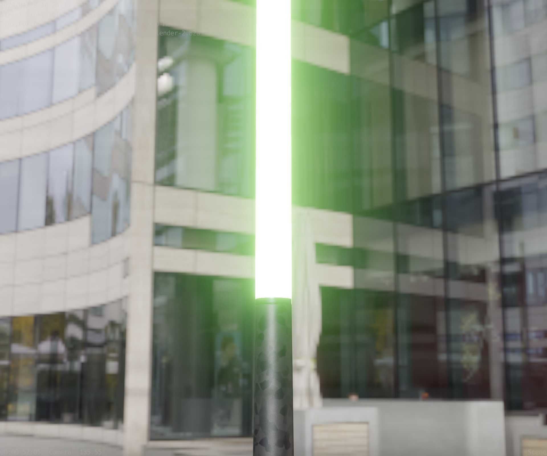 Galvanized Light-Column -13- Street-Light 9 Low-poly 3D model_74