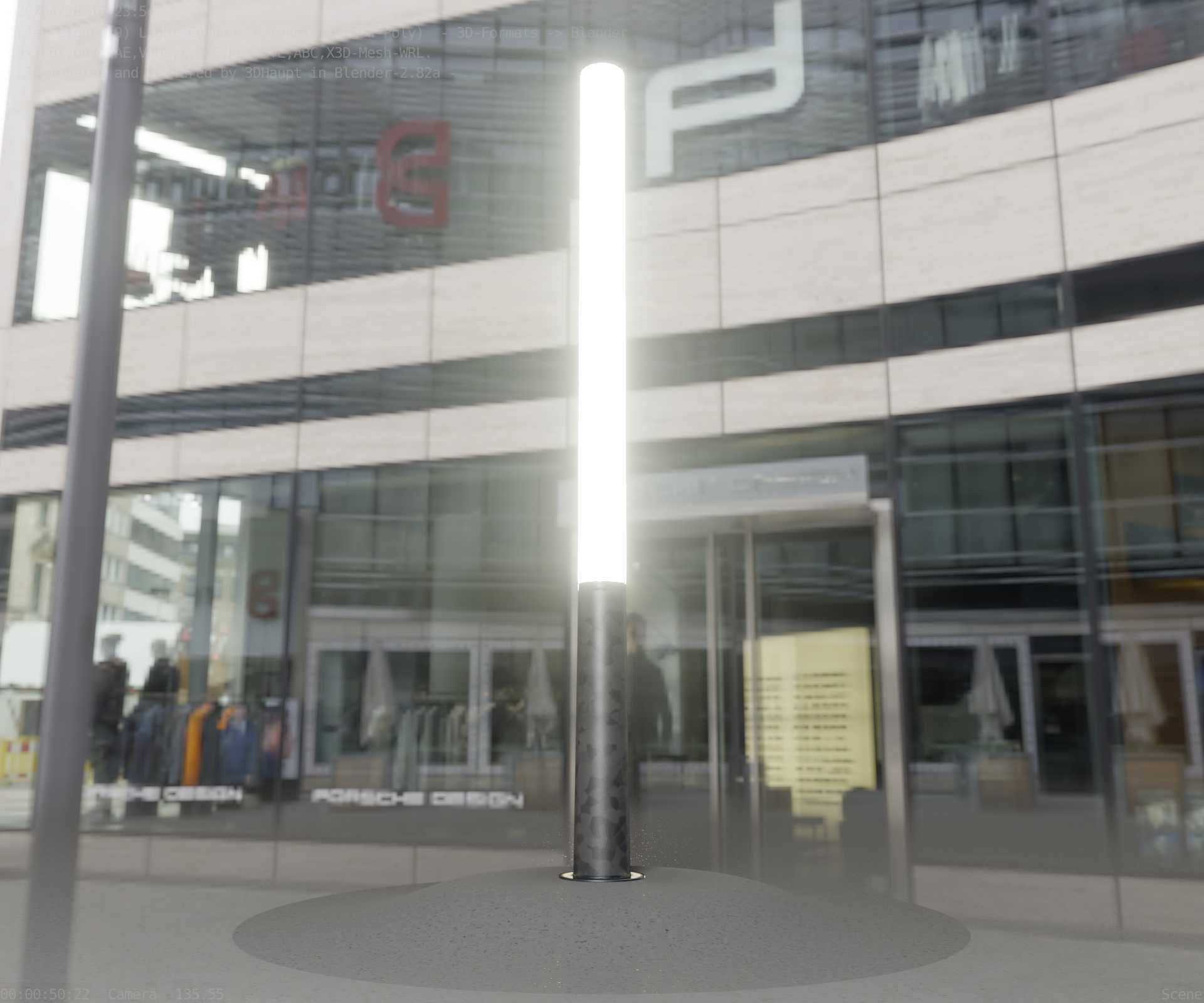 Galvanized Light-Column -13- Street-Light 9 Low-poly 3D model_41