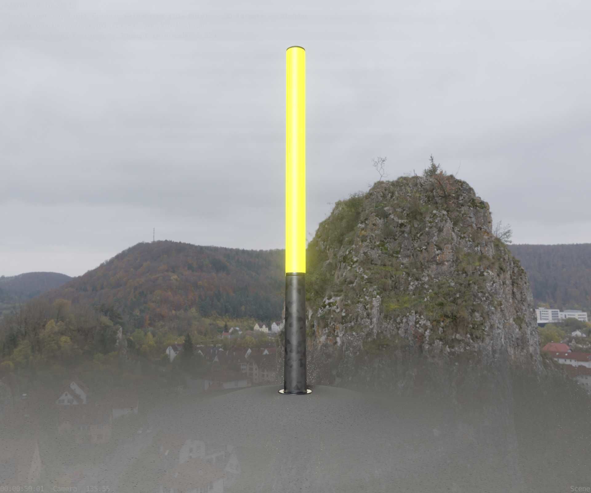 Galvanized Light-Column -13- Street-Light 9 Low-poly 3D model_30