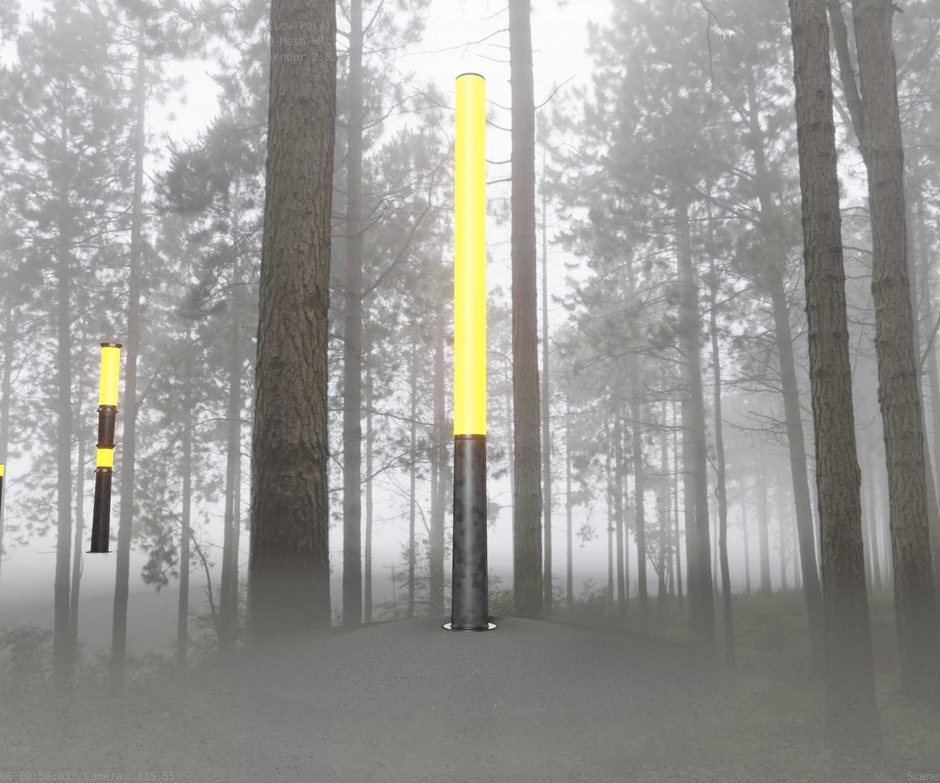 Galvanized Light-Column -13- Street-Light 9 Low-poly 3D model_32