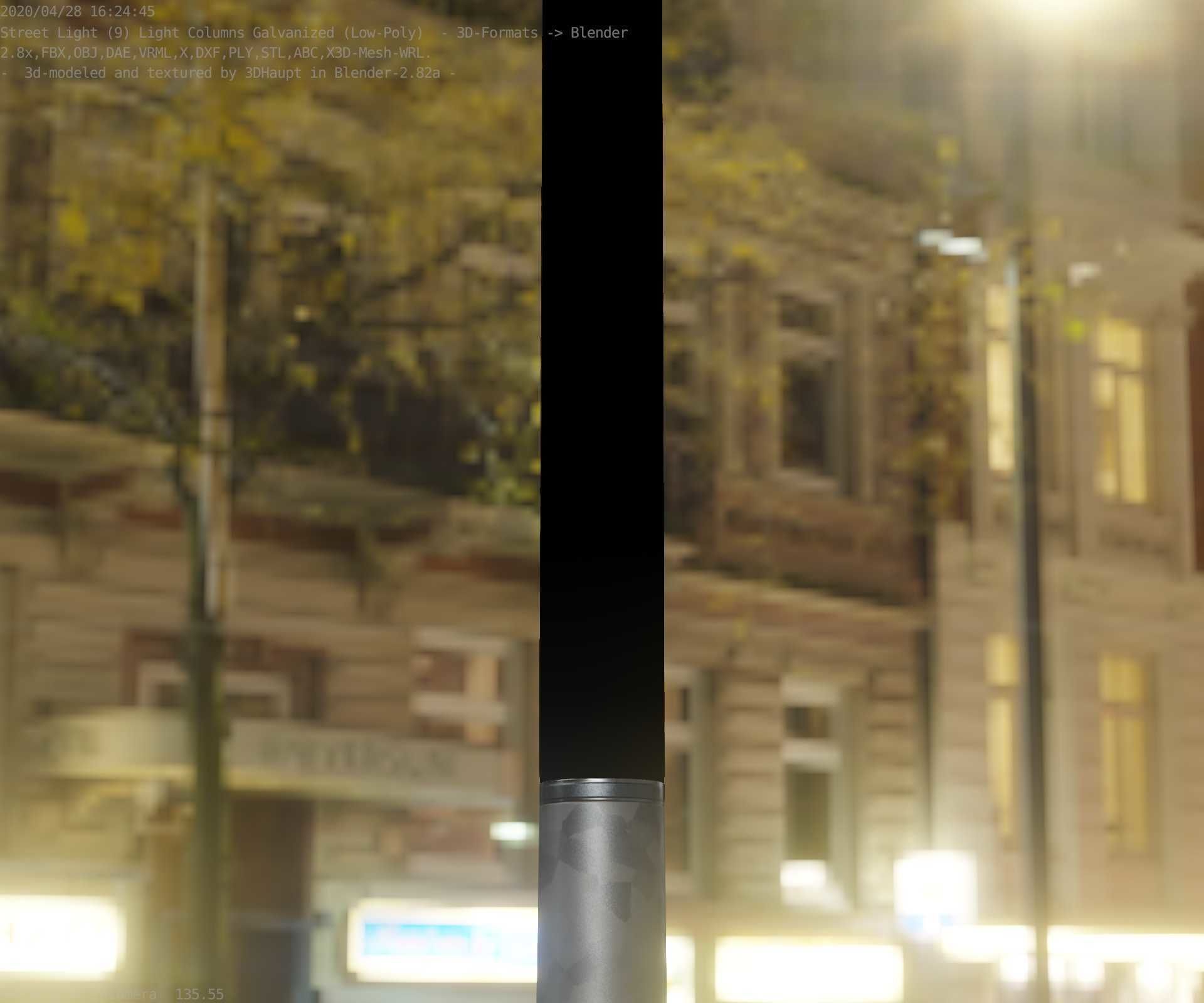 Galvanized Light-Column -13- Street-Light 9 Low-poly 3D model_81