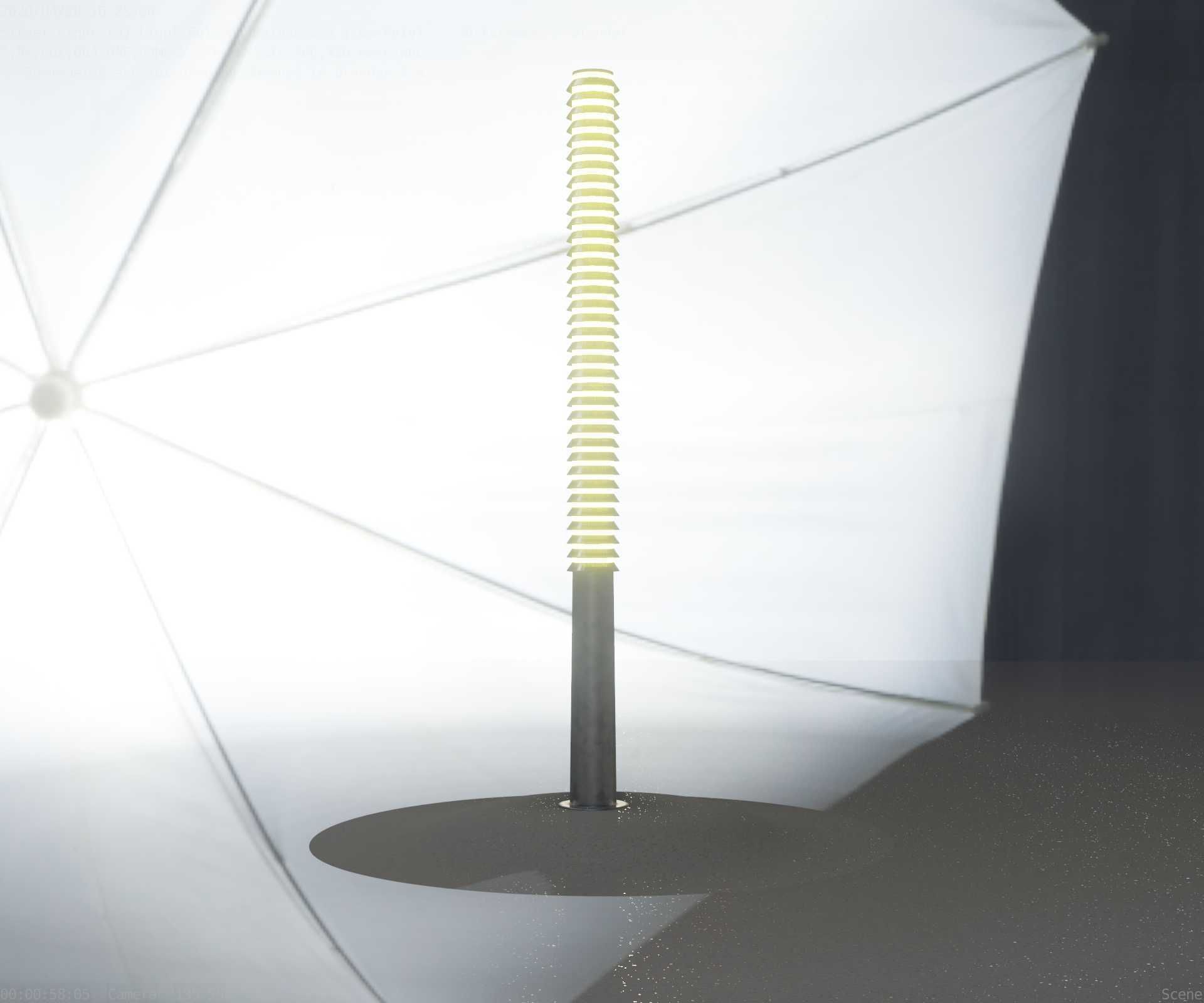 Galvanized Light-Column -14- Street-Light 9 Low-poly 3D model_97