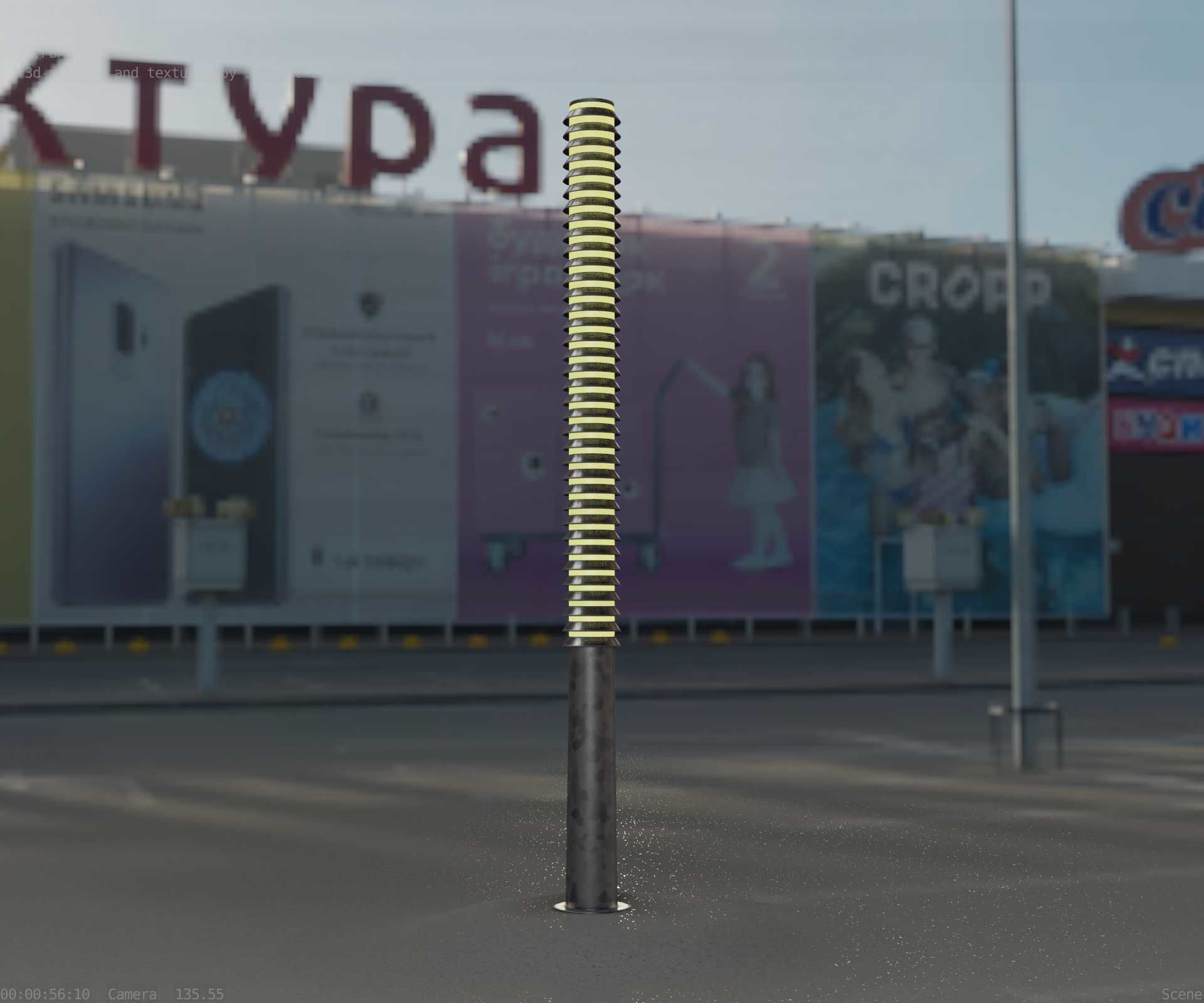 Galvanized Light-Column -14- Street-Light 9 Low-poly 3D model_54