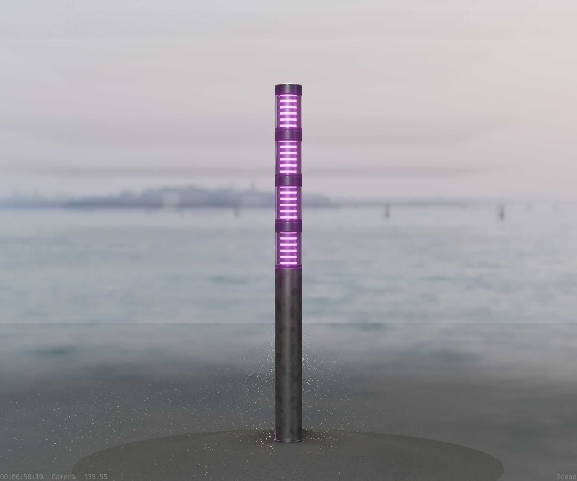 Galvanized Light-Column -15- Street-Light 9 Low-poly 3D model_39