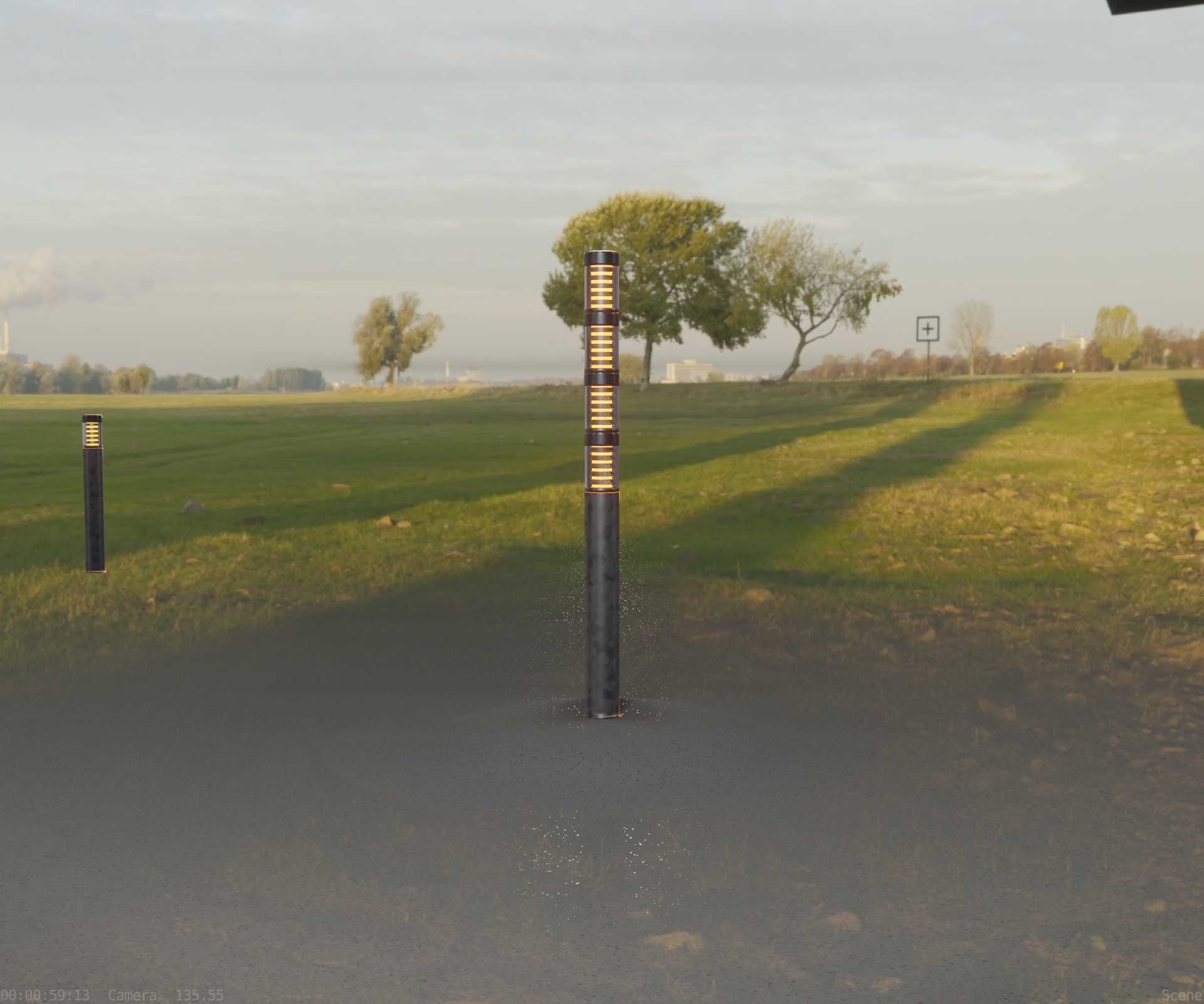 Galvanized Light-Column -15- Street-Light 9 Low-poly 3D model_51