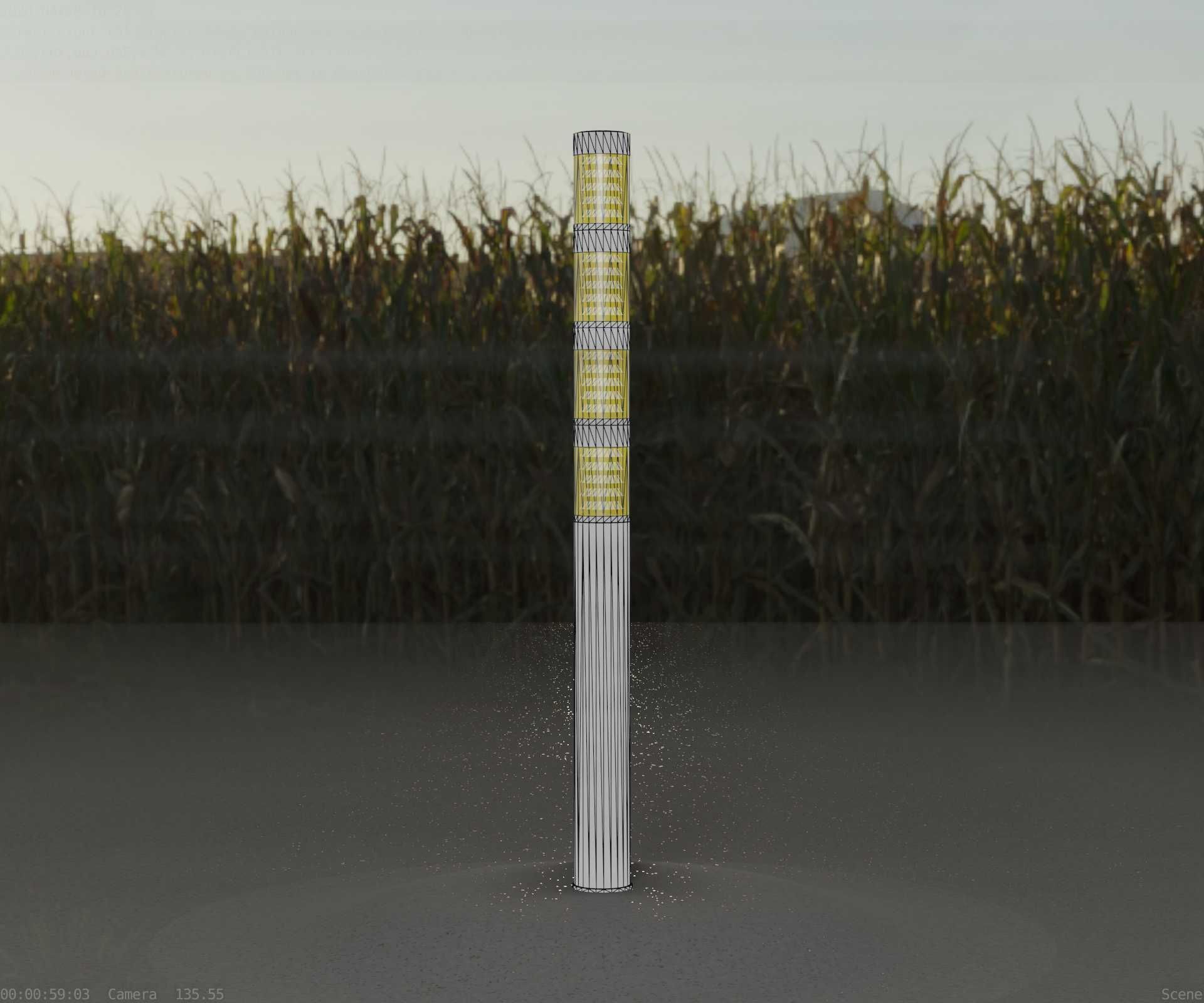 Galvanized Light-Column -15- Street-Light 9 Low-poly 3D model_47