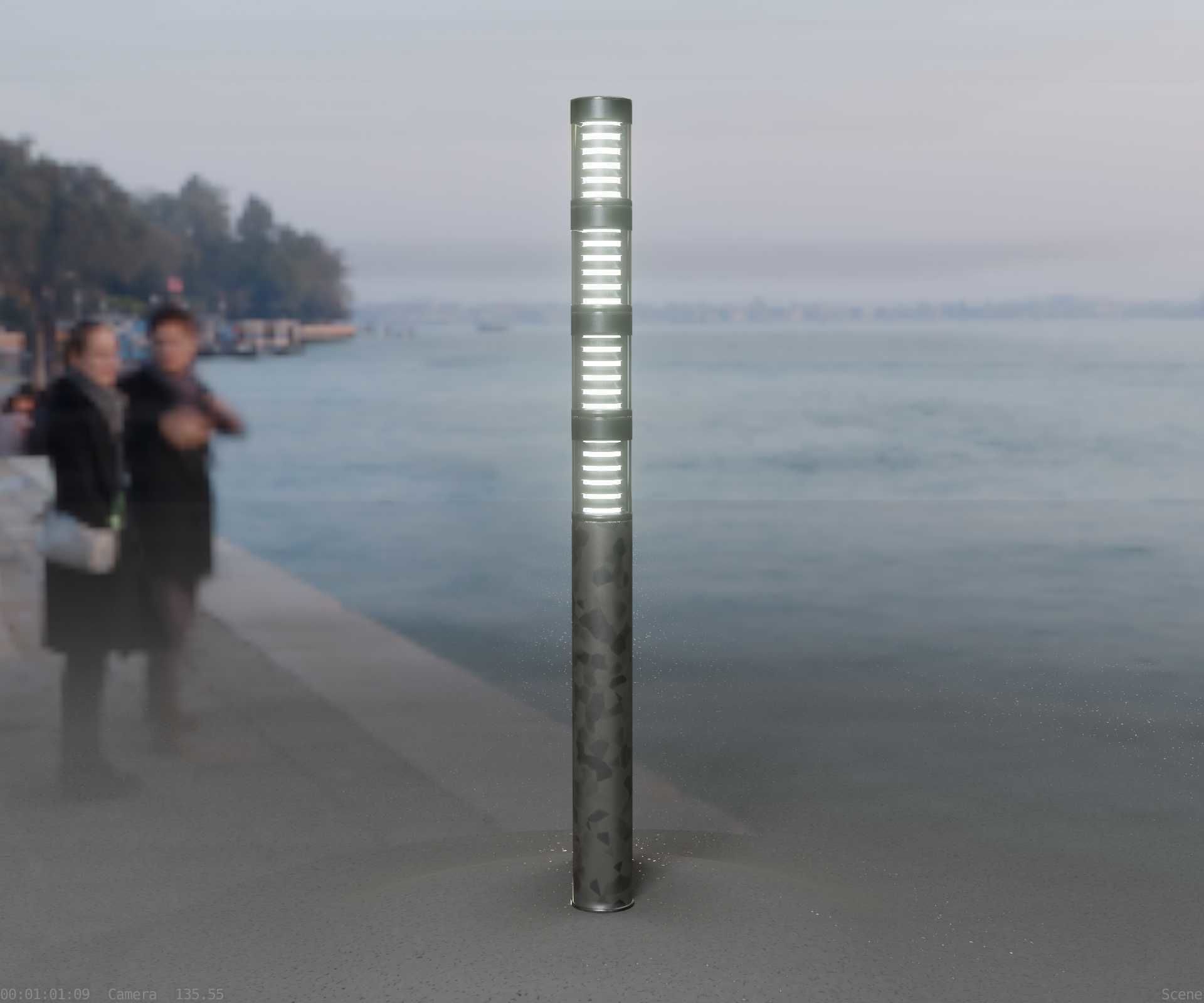 Galvanized Light-Column -15- Street-Light 9 Low-poly 3D model_73