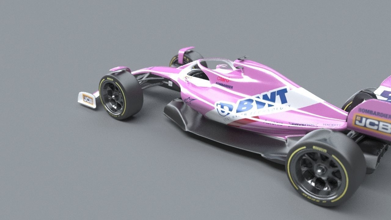 BWT Racing Point Formula One Team concept 2021-2023 Low-poly 3D model_20