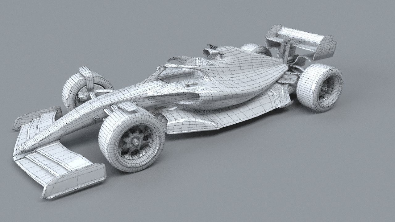 BWT Racing Point Formula One Team concept 2021-2023 Low-poly 3D model_33